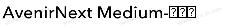 AvenirNext Medium字体转换